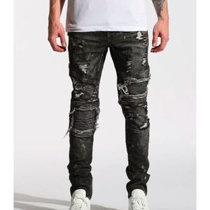 Embellish Volstead Mens Biker Jeans Skinny Size 40